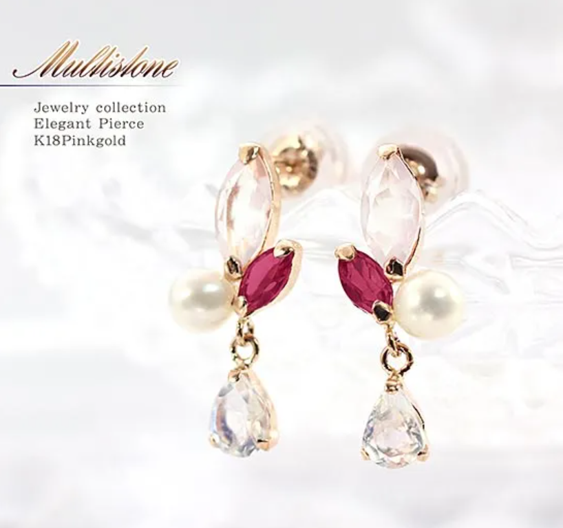 K18YG アミュレット ピアス